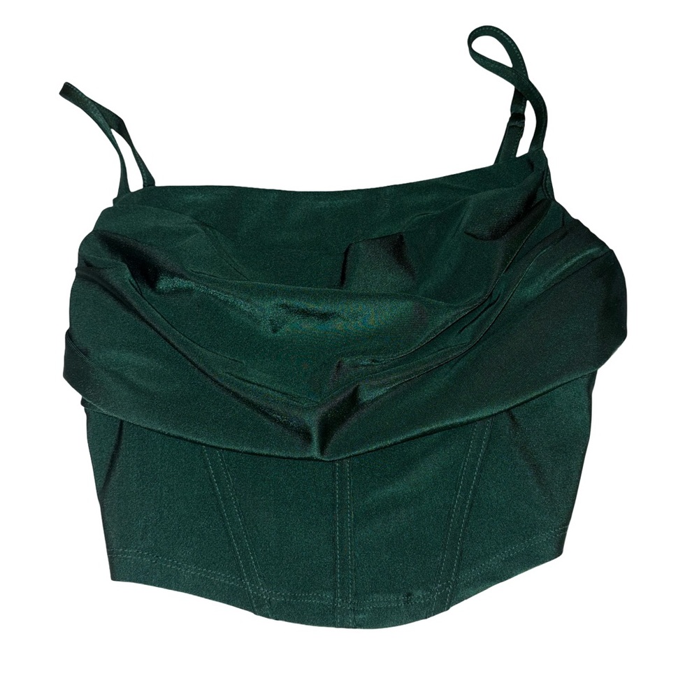 Elegant Green Spaghetti Strap Top